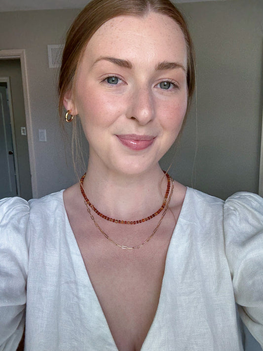 VINTAGE AGATE WITH GOLD SPACERS
